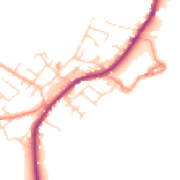 Daytime road noise heatmap for HD8 8HA