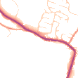 Daytime road noise heatmap for HD8 8JD