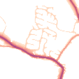 Daytime road noise heatmap for HD8 8JE
