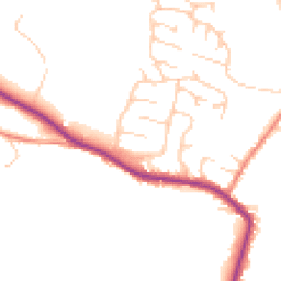 Daytime road noise heatmap for HD8 8JF