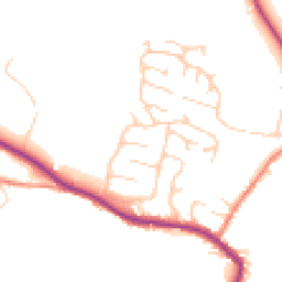 Daytime road noise heatmap for HD8 8JP