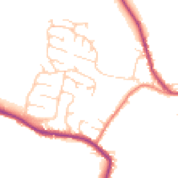 Daytime road noise heatmap for HD8 8JU