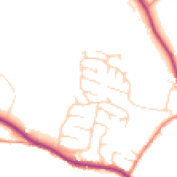 Daytime road noise heatmap for HD8 8JX