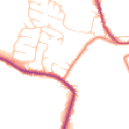Daytime road noise heatmap for HD8 8LQ
