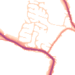 Daytime road noise heatmap for HD8 8NQ