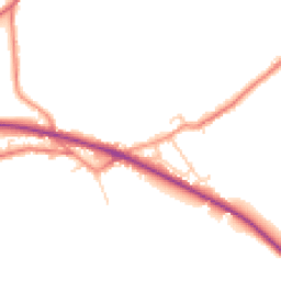 Daytime road noise heatmap for HD8 8NU