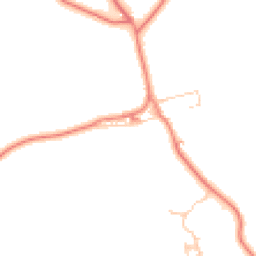 Daytime road noise heatmap for HD8 8PE