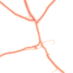 Daytime road noise heatmap for HD8 8PH