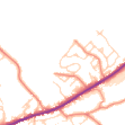 Daytime road noise heatmap for HD8 8QY