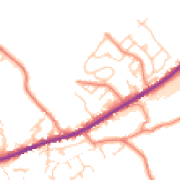 Daytime road noise heatmap for HD8 8QZ