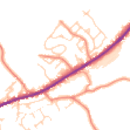 Daytime road noise heatmap for HD8 8RA