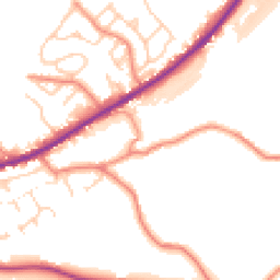 Daytime road noise heatmap for HD8 8RE