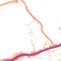 Daytime road noise heatmap for HD8 8RQ