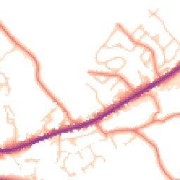 Daytime road noise heatmap for HD8 8RZ