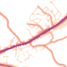 Daytime road noise heatmap for HD8 8SA