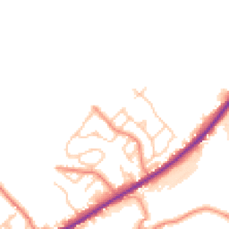 Daytime road noise heatmap for HD8 8SJ