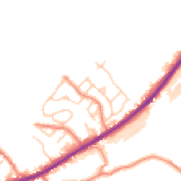 Daytime road noise heatmap for HD8 8SQ