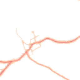 Daytime road noise heatmap for HD8 8TZ