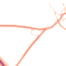 Daytime road noise heatmap for HD8 8UP