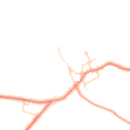 Daytime road noise heatmap for HD8 8UT