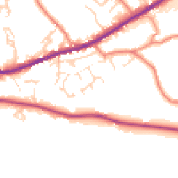 Daytime road noise heatmap for HD8 8UU