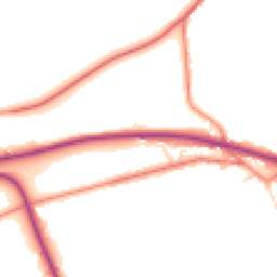 Daytime road noise heatmap for HD8 8XG