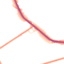 Daytime road noise heatmap for HD8 8XT