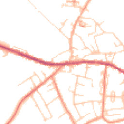 Daytime road noise heatmap for HD8 9AE