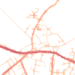 Daytime road noise heatmap for HD8 9BG