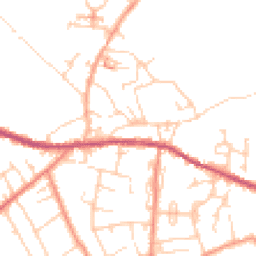 Daytime road noise heatmap for HD8 9BH