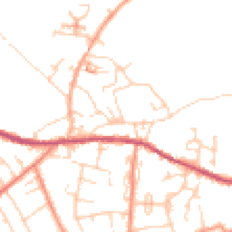 Daytime road noise heatmap for HD8 9BQ