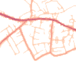 Daytime road noise heatmap for HD8 9BS