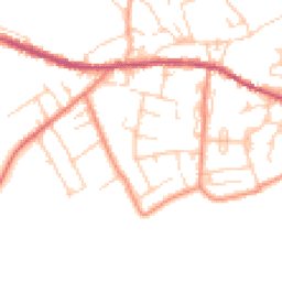 Daytime road noise heatmap for HD8 9BT