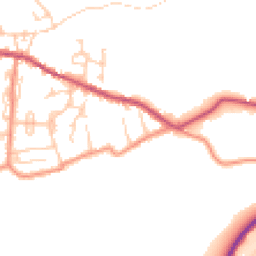 Daytime road noise heatmap for HD8 9EJ