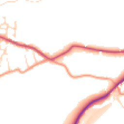 Daytime road noise heatmap for HD8 9EW