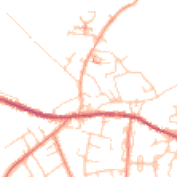 Daytime road noise heatmap for HD8 9GL