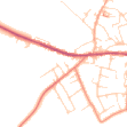 Daytime road noise heatmap for HD8 9GP