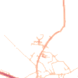 Daytime road noise heatmap for HD8 9GY