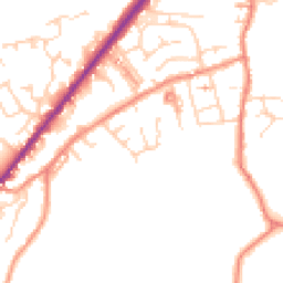 Daytime road noise heatmap for HD8 9HF