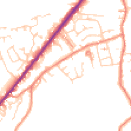 Daytime road noise heatmap for HD8 9HG