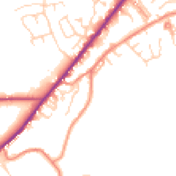 Daytime road noise heatmap for HD8 9HL