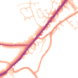 Daytime road noise heatmap for HD8 9HP