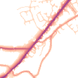 Daytime road noise heatmap for HD8 9HR