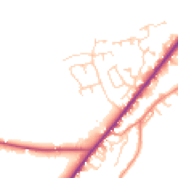 Daytime road noise heatmap for HD8 9JD