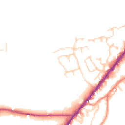 Daytime road noise heatmap for HD8 9JE