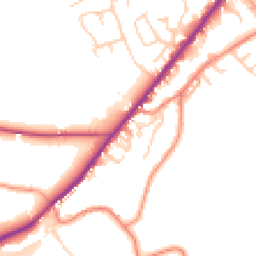 Daytime road noise heatmap for HD8 9JG