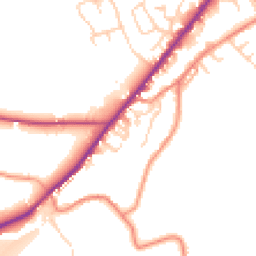 Daytime road noise heatmap for HD8 9JH