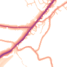 Daytime road noise heatmap for HD8 9JN