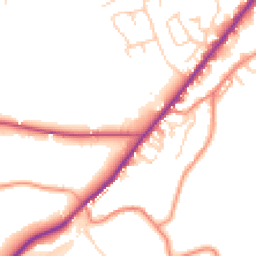 Daytime road noise heatmap for HD8 9JT