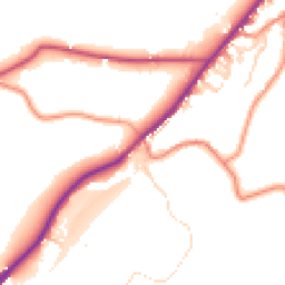 Daytime road noise heatmap for HD8 9LB